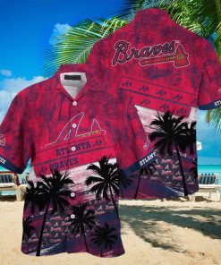 Atlanta Braves MLB Palm Tree Pattern Hawaii Shirt For Sports Fans Unisex Sport Hawaii Shirt