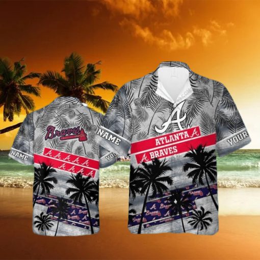 Atlanta Braves MLB Personalized Palm Tree Hawaiian Shirt