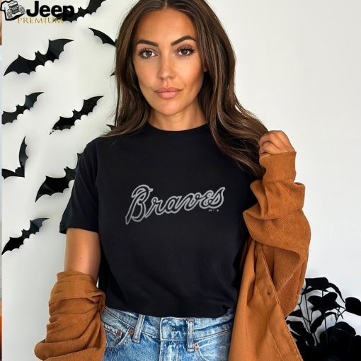 Atlanta Braves Majestic Black 2019 Players’ Weekend Wordmark V Neck T Shirt