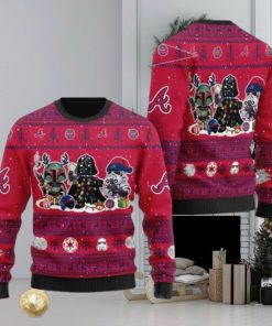 Atlanta Braves Star Wars Ugly Christmas 3D Sweater