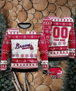 Atlanta Braves Ugly Sweater Custom Unique Atlanta Braves Gifts