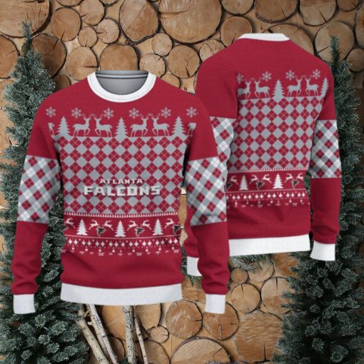 Atlanta Falcons Christmas Pattern 3D Warm Ugly Sweater