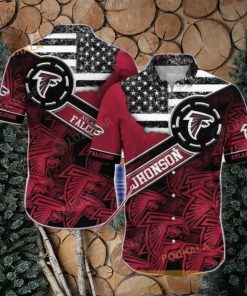 Atlanta Falcons NFL Customized Hawaii Shirt Hot Summer Graphic US Flag, Atlanta Falcons Gifts