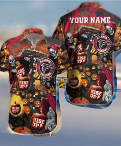 Atlanta Falcons NFL Hawaiian Shirt Custom Name Halloween Hot Trending 2023