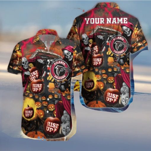 Atlanta Falcons NFL Hawaiian Shirt Custom Name Halloween Hot Trending 2023