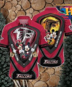 Atlanta Falcons NFL Hawaiian Shirt Graphic Mickey Halloween Night Style For Fans