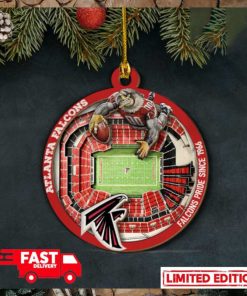 Atlanta Falcons NFL Stadium View Christmas Tree Decorations Ornament