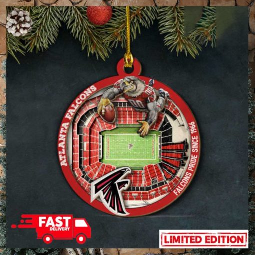 Atlanta Falcons NFL Stadium View Christmas Tree Decorations Ornament