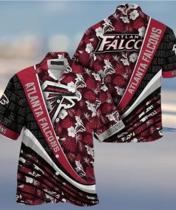 Atlanta Falcons Nfl Football With Tropical Flower Pattern Hawaiian Shirt Atlanta Falcons Gifts – Family Gift Ideas That Everyone Will Enjoy