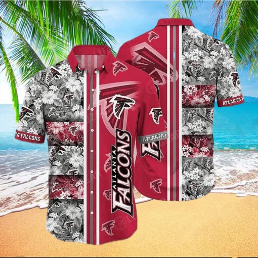 Atlanta Falcons Nfl Graphic Tropical Patterns Hawaiian Shirt 3D Printed Beach Shirt Summer Best Gift For Fans – Family Gift Ideas That Everyone Will Enjoy