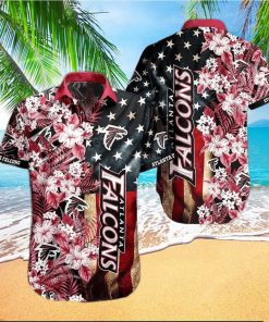 Atlanta Falcons Nfl Graphic Us Flag Flower Hawaiian Shirt New Trends Summer Gift Best Ever Fans – Family Gift Ideas That Everyone Will Enjoy