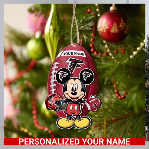 Atlanta Falcons Personalized Your Name Mickey Mouse And NFL Team Ornament SP161023161ID03