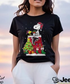 Atlanta Falcons Snoopy And Woodstock Christmas Shirt