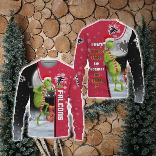 Atlanta Falcons Tree Beach New Trends 3D Sweater Christmas For Fans Gift