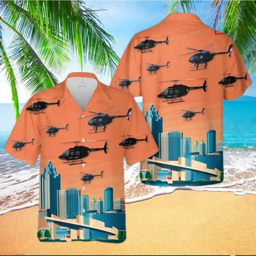 Atlanta Police Helicopter Hawaiian Shirt Outfit