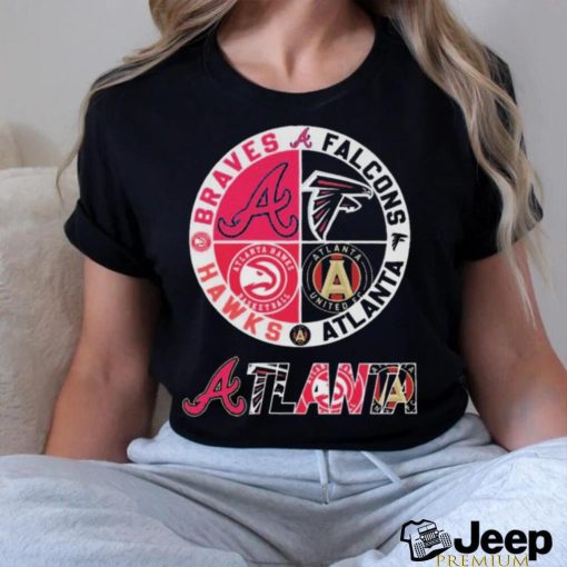 Atlanta United Fc And Hawks Atlanta Sports Teams Logo Shirt