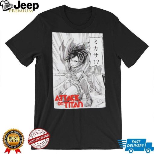 Attack On Titan Mikasa Manga Panel shirt