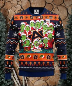 Auburn Tigers 12 Grinch Xmas Day Christmas Ugly Sweater Christmas Gift For Fans Party Hoiliday Gift