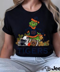 Auburn Tigers Funny Grinch And Dog Christmas shirt