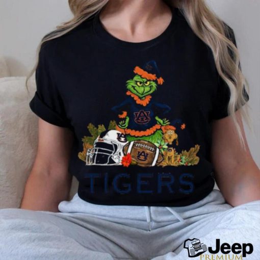 Auburn Tigers Funny Grinch And Dog Christmas shirt