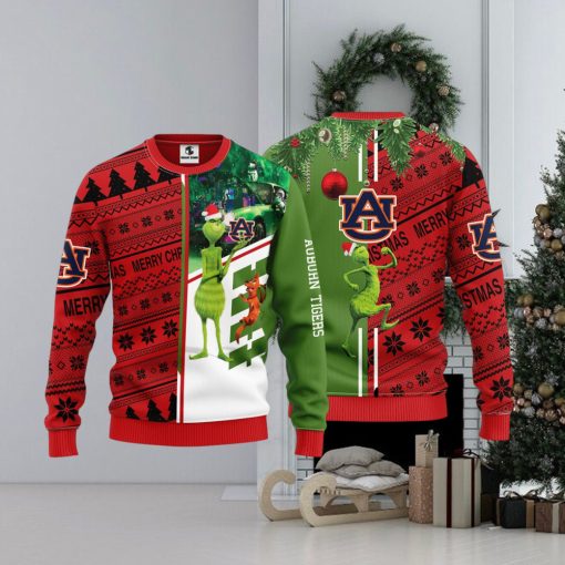 Auburn Tigers Grinch & Scooby doo Christmas Ugly Sweater 1