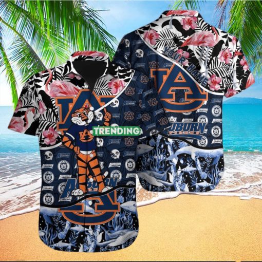 Auburn Tigers NCAA Custom Name Hawaiian Shirt Best Gift For Men And Women Fans hawaiian shirt