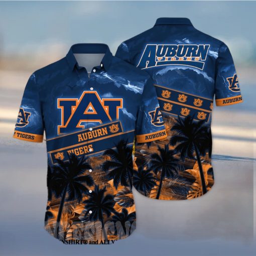 Auburn Tigers NCAA Floral Classic Full Printed Hawaiian Shirt