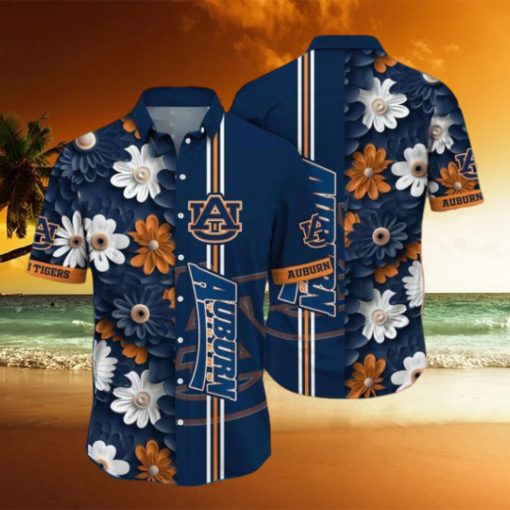 Auburn Tigers NCAA1 Flower Hawaii Shirt For Fans