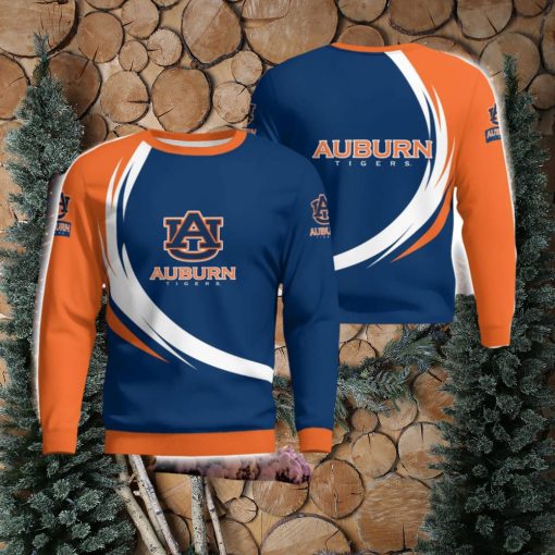 Auburn Tigers Simple Vintage 3D Sweater Christmas Gift For Fans