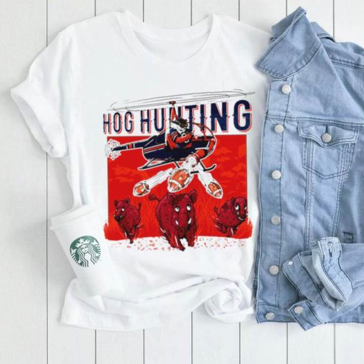 Auburn Tigers vs. Arkansas Razorbacks football mascot hog hunting funny shirt