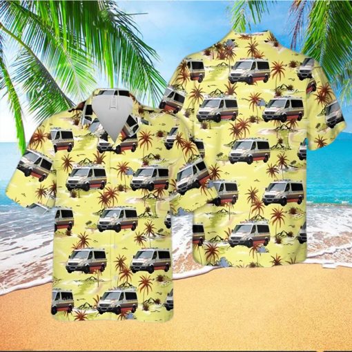 Australia New South Wales Ambulance Hawaiian Shirt Man