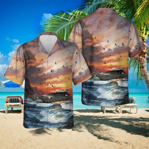 Australian Army 36 Water Tpt LCM8 Landing Craft AB1055 Northern Warrior Hawaiian Shirt Gift Beach Summer