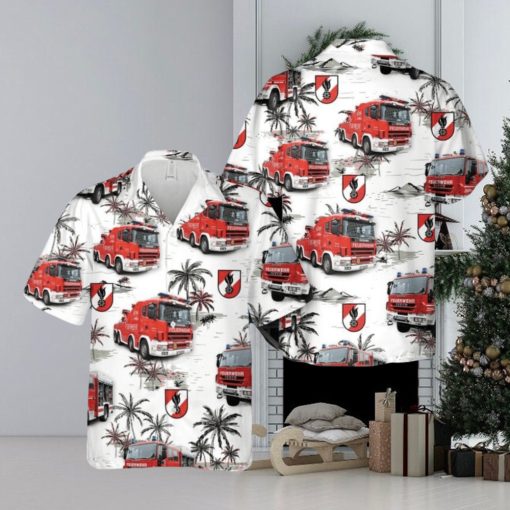 Austrian Firefighter Truck 3D Hawaiian Shirt Summer Holiday Gift For Men And Women