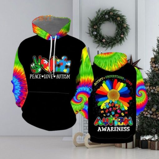 Autism Awareness Choose Kindness Cool 3d All Over Print Hoodie