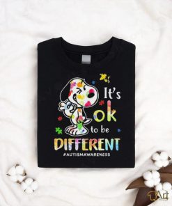 Autismawareness It’s Ok To Be Different Snoopy t shirt