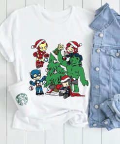 Avengers Iron Man Captain America Hulk Thor Christmas Shirt, Marvel Christmas T Shirt