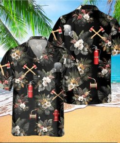 Awesome Firefighter  AOP Pocket Hawaiian Shirt  M030823HAWIN8AFIREZ6  hawaiian shirt