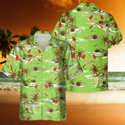 Awesome Firefighter  AOP Pocket Hawaiian Shirt