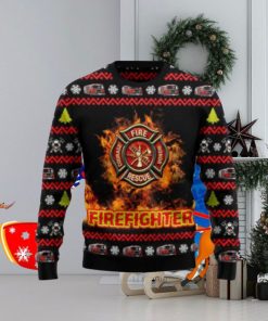 Awesome Firefighter Ugly Christmas Sweaters Impressive Gift For Men And Women