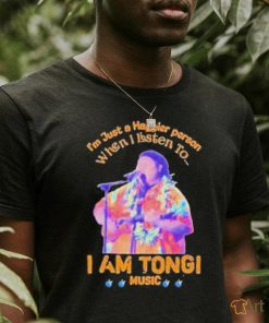 Awesome I’M Just A Happier Person When I Listen To I Am Tongi Music shirt