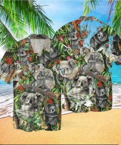 Awesome Koala Family Hawaiian Shirt