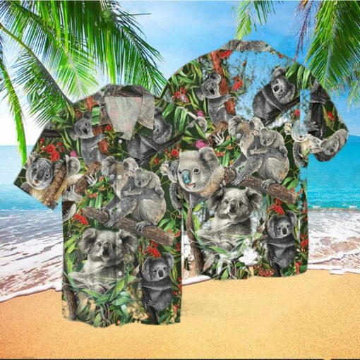 Awesome Koala Family Hawaiian Shirt