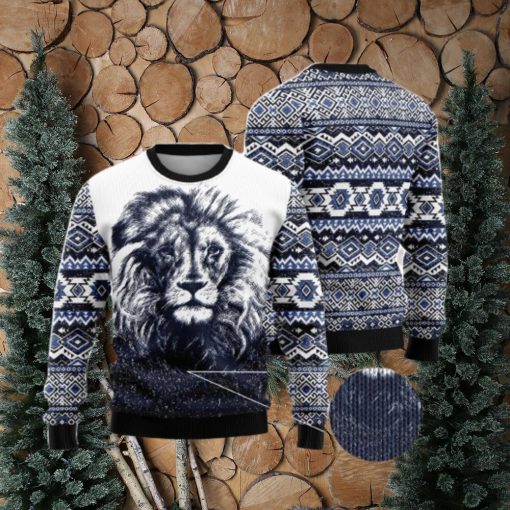 Awesome Lion Ugly Christmas Sweater AOP All Over Printed Sweater