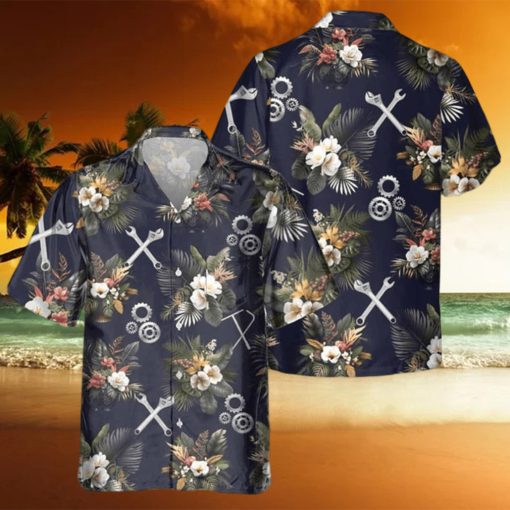 Awesome Mechanic  AOP Pocket Hawaiian Shirt