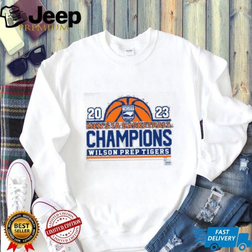 Awesome NCHSAA 2023 Men’s 1A Basketball Champions Wilson Prep Tigers shirt