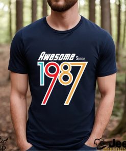 Awesome Since 1987 29 nd Birthday Gift T Shirt BN