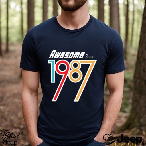 Awesome Since 1987 29 nd Birthday Gift T Shirt BN