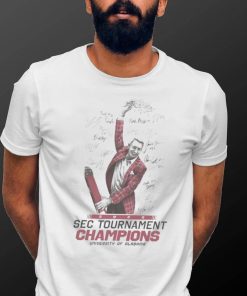 Awesome University of Alabama 2023 SEC Tournament Champions signatures hoodie shirt