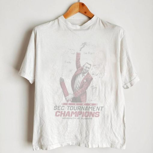 Awesome University of Alabama 2023 SEC Tournament Champions signatures shirt