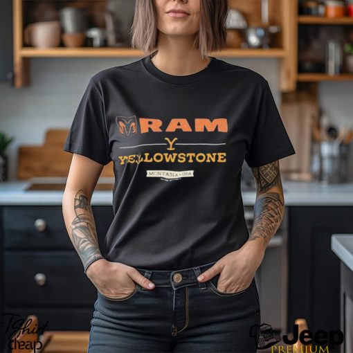 Awesome Yellowstone X Ram Montana USA logo design shirt